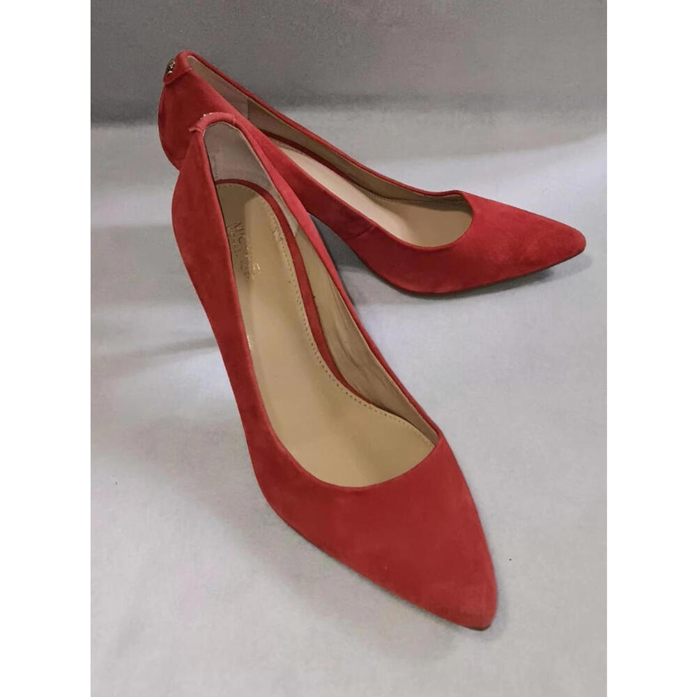michael kors dorothy flex pumps In Suede Womens Size 7 1/2 Red Casual Formal